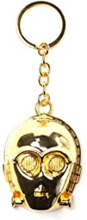 Llavero Star Wars C-3 Po Metal Dorado Bioworld