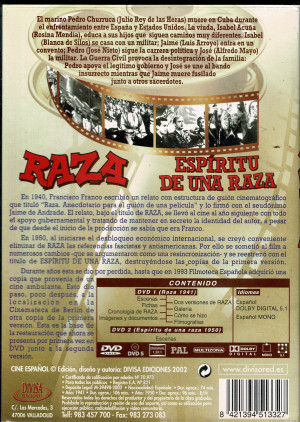 Raza (1941) / Espíritú de una Raza (1950) 2 Versiones 2 DVD