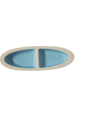 Centro Mesa Cerámica 40x14 cm