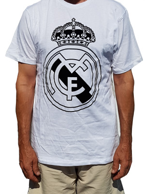 Camiseta real Madrid Escudo  Talla L  (Algodon OFICIAL)